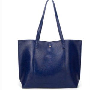 Dark blue tote bag